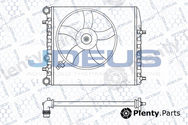 Jdeus M-025020A — Radiator, engine cooling