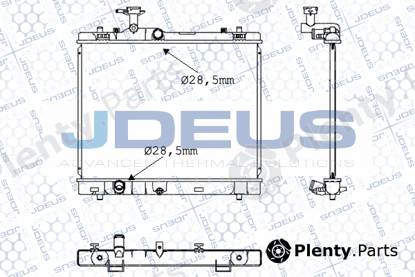 Jdeus 042M25 — Radiator, engine cooling