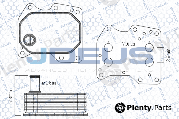 Jdeus 412M29 — Oil Cooler, engine oil