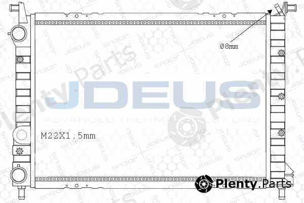 Jdeus M-0111550 — Radiator, engine cooling