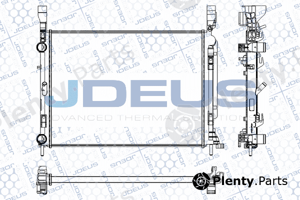 Jdeus RA0231080 — Radiator, engine cooling