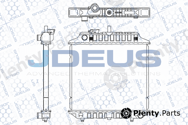 Jdeus M-0170511 — Radiator, engine cooling
