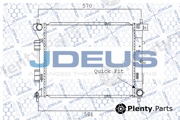 Jdeus M-0540710 — Radiator, engine cooling