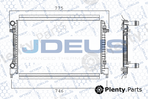 Jdeus M-038005A — Radiator, engine cooling