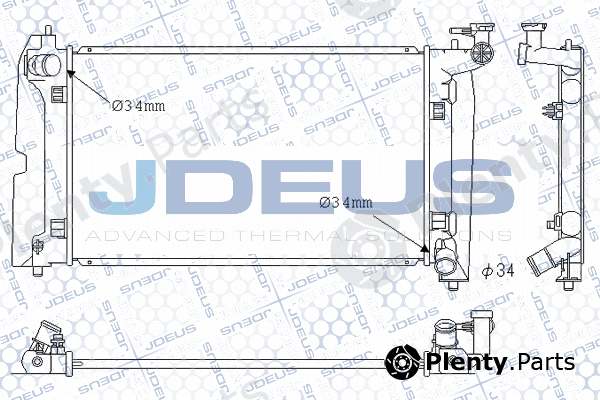 Jdeus M-0280090 — Radiator, engine cooling