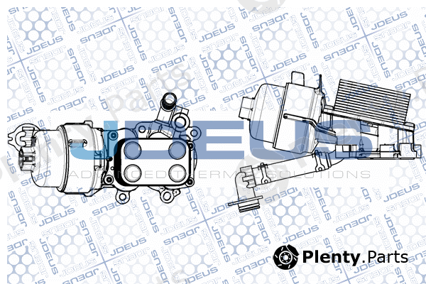 Jdeus M-4121140 — Oil Cooler, engine oil