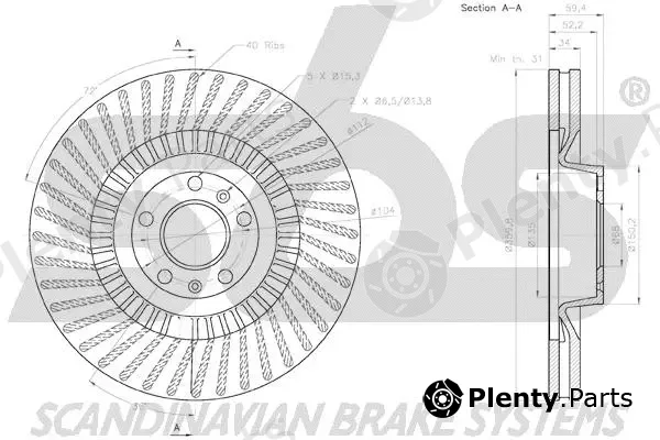 sbs 18153147125 — Brake Disc