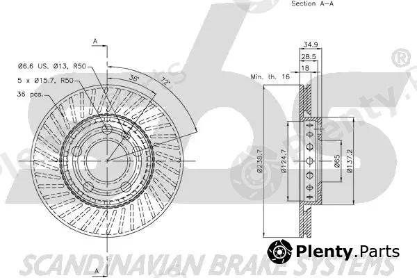 sbs 18153147101 — Brake Disc