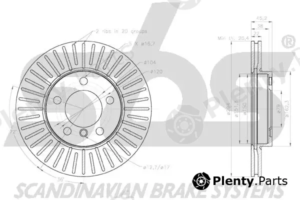 sbs 18153115113 — Brake Disc