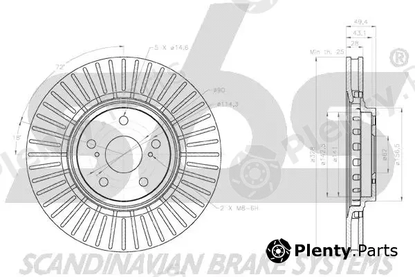 sbs 18153145176 — Brake Disc