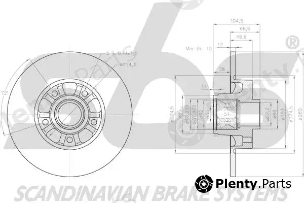 sbs 1815313679 — Brake Disc