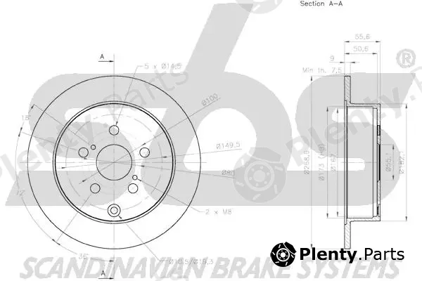 sbs 18153145156 — Brake Disc