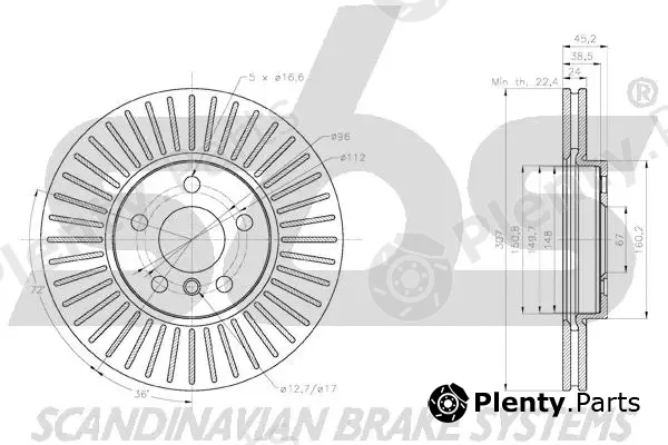 sbs 18153115118 — Brake Disc