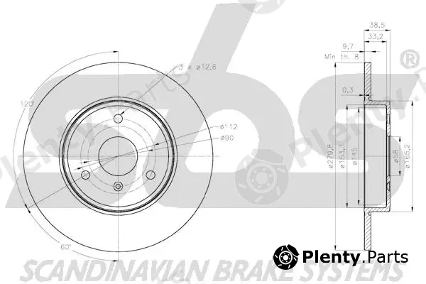 sbs 18153133128 — Brake Disc