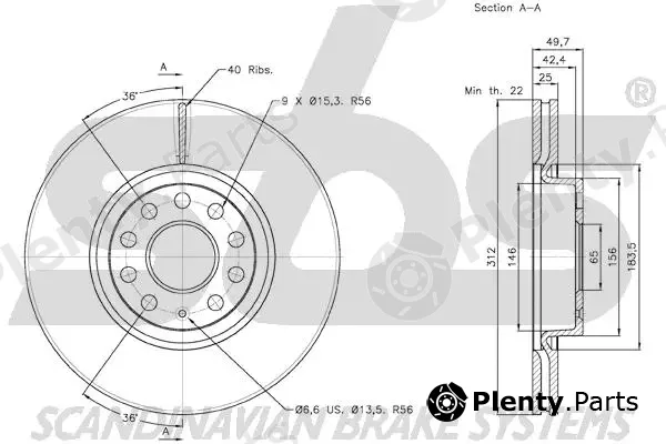 sbs 18153147115 — Brake Disc