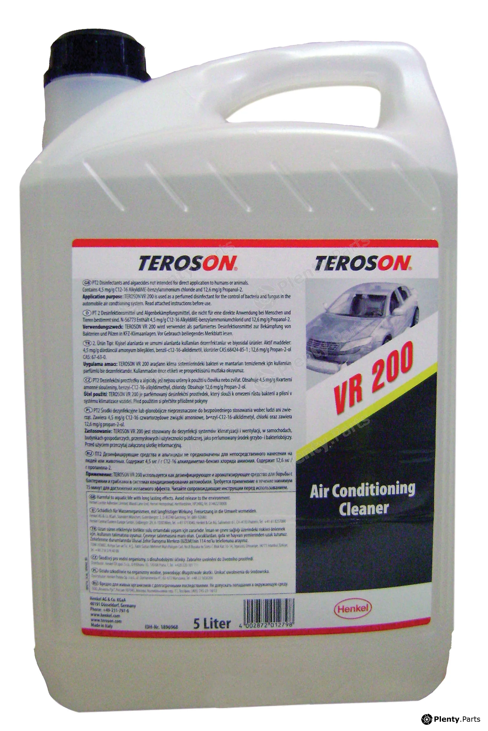 Teroson 1896968 — Air Conditioning Cleaner/-Disinfecter TEROSON VR 200 JC5L ML
