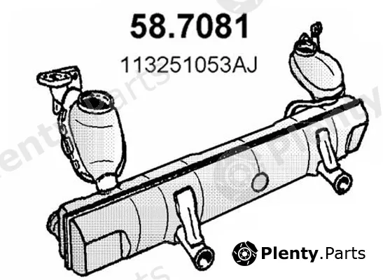 Asso 58.7081 — Rear Muffler