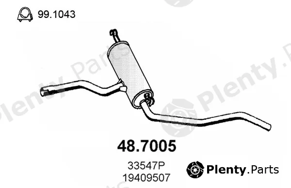 Asso 48.7005 — Rear Muffler