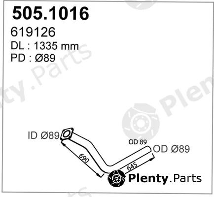 Asso 505.1016 — Exhaust Pipe