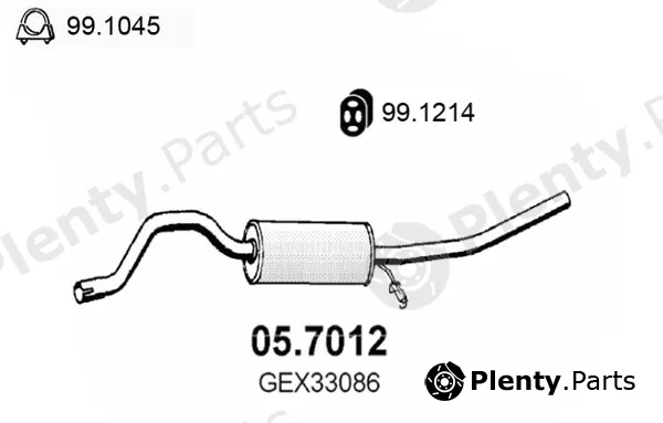 Asso 05.7012 — Rear Muffler