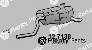 Asso 12.7138 — Rear Muffler