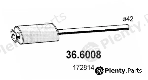 Asso 36.6008 — Centre Muffler