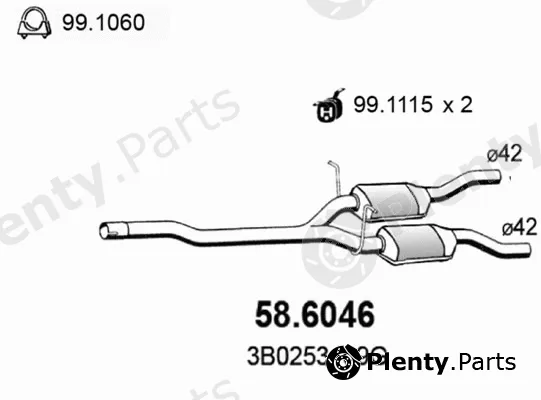 Asso 58.6046 — Centre Muffler