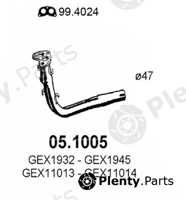 Asso 05.1005 — Exhaust Pipe