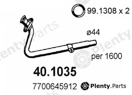 Asso 40.1035 — Exhaust Pipe