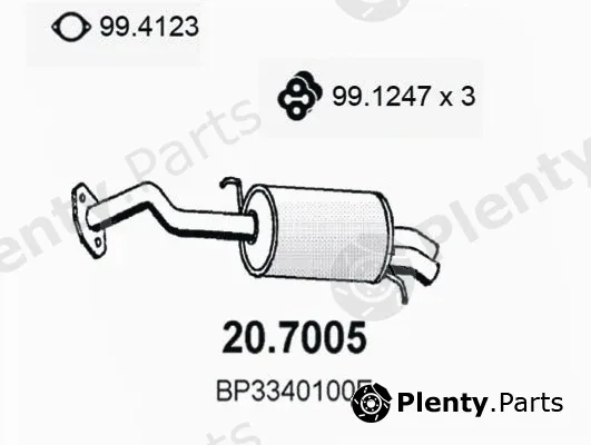 Asso 20.7005 — Rear Muffler