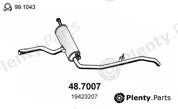 Asso 48.7007 — Rear Muffler