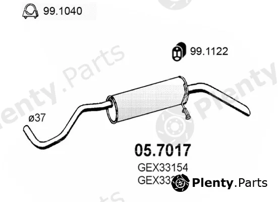 Asso 05.7017 — Rear Muffler