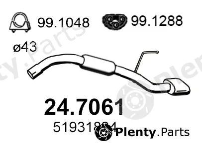Asso 24.7061 — Rear Muffler