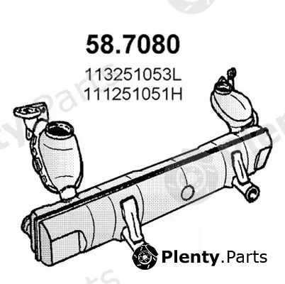 Asso 58.7080 — Rear Muffler