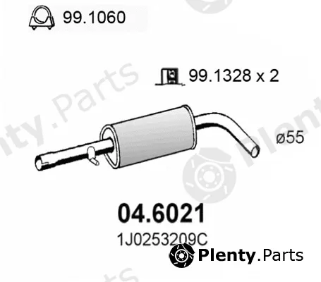 Asso 04.6021 — Centre Muffler