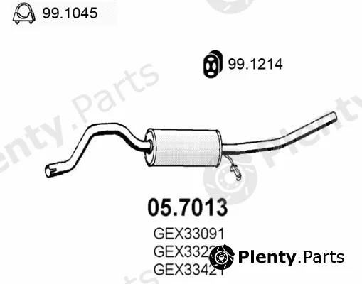 Asso 05.7013 — Rear Muffler