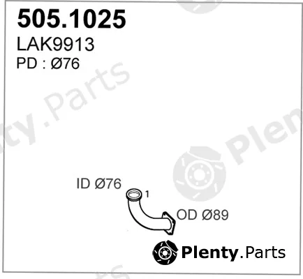 Asso 505.1025 — Exhaust Pipe