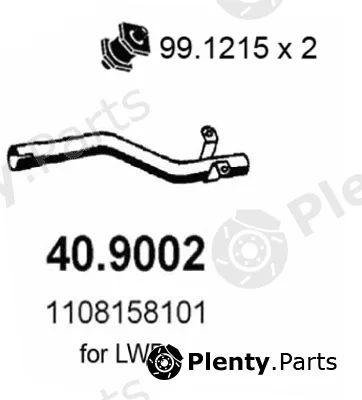 Asso 40.9002 — Exhaust Pipe