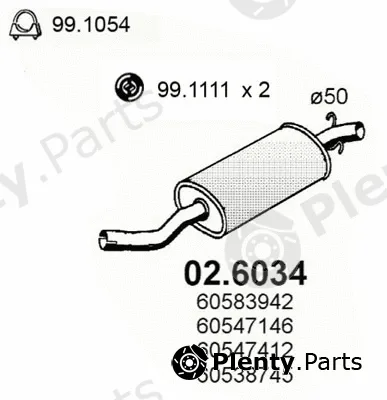 Asso 02.6034 — Centre Muffler