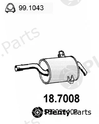 Asso 18.7008 — Rear Muffler