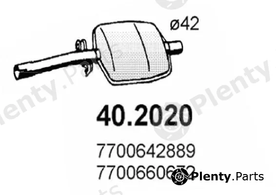 Asso 40.2020 — Front Muffler