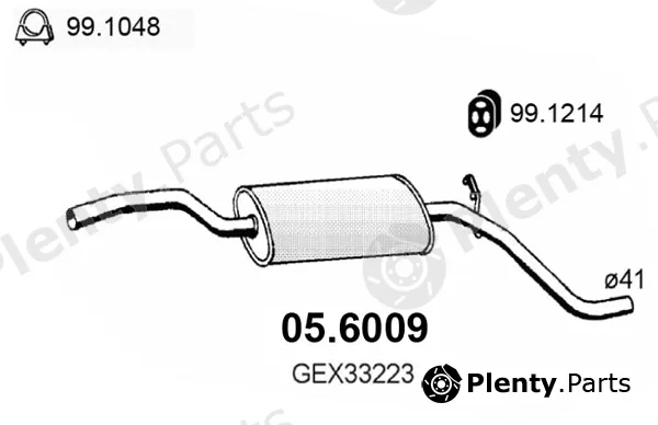 Asso 05.6009 — Centre Muffler