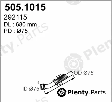 Asso 505.1015 — Exhaust Pipe