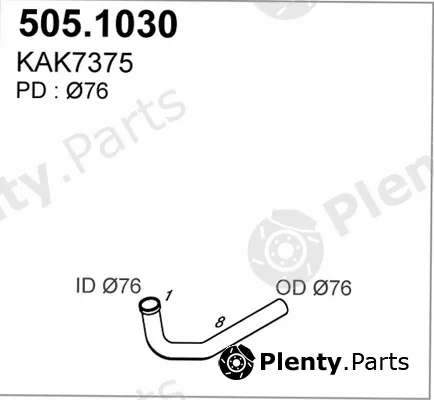 Asso 505.1030 — Exhaust Pipe