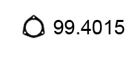 Asso 99.4015 — Gasket, exhaust pipe