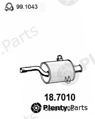 Asso 18.7010 — Rear Muffler