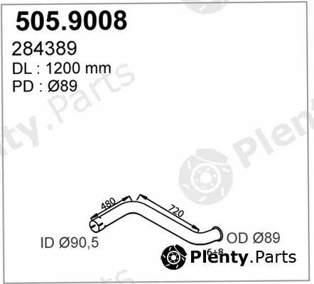 Asso 505.9008 — Exhaust Pipe