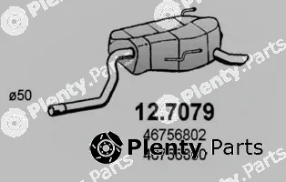 Asso 12.7079 — Rear Muffler
