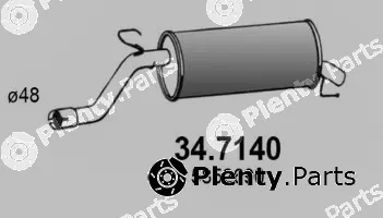 Asso 34.7140 — Rear Muffler