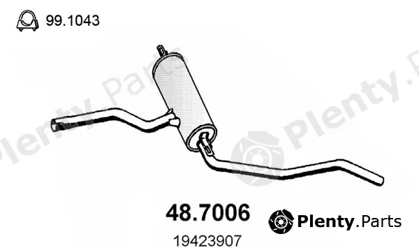 Asso 48.7006 — Rear Muffler